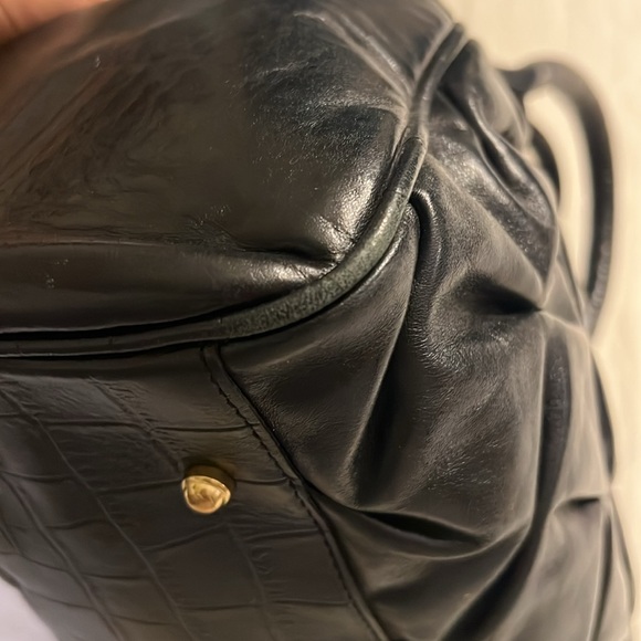 Black Brahmin quilted satchel with shoulder strap - Picture 9 of 12